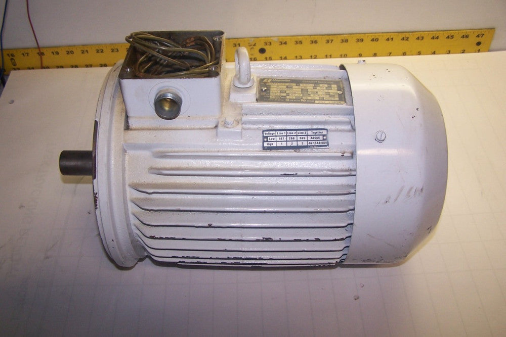 MAGNETEK 3 HP 1740 RPM AC MOTOR 230/460 VOLT 3 PHASE 9-391211-61