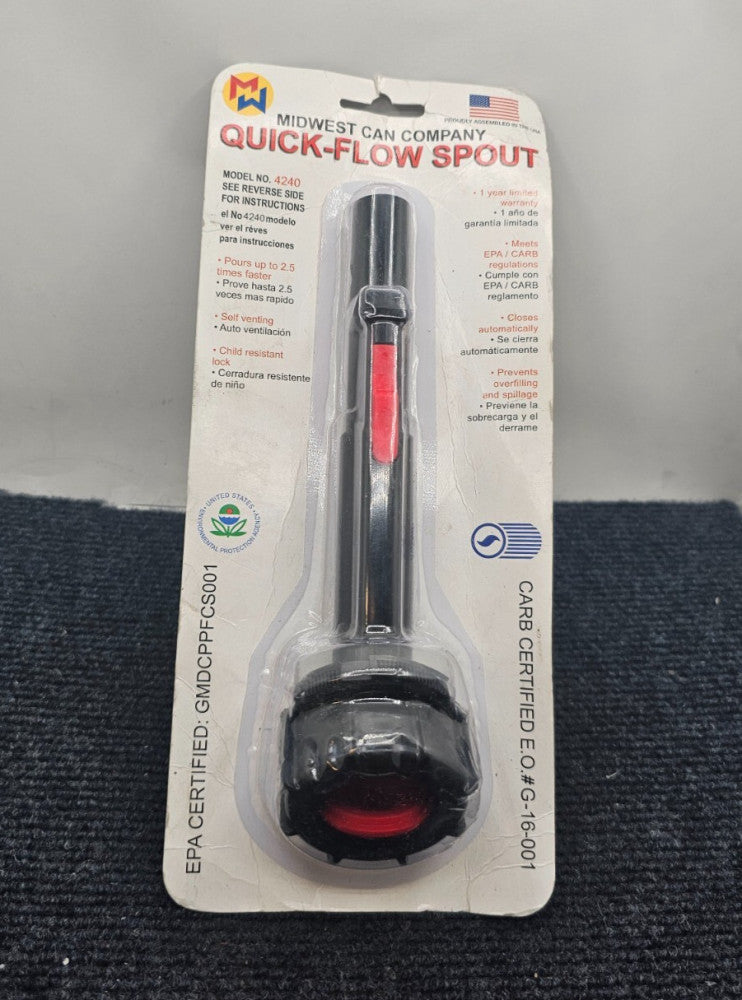 Midwest Can 4240 : Quick-Flow Can Spout Closes Automatically Self-Venting