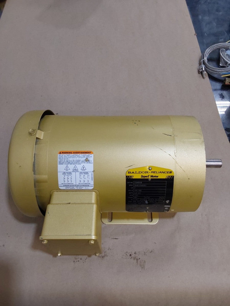 New Baldor Reliance CEM3558T Super-E Motor 2HP 230/460V 5.6/2.8A 1760RPM
