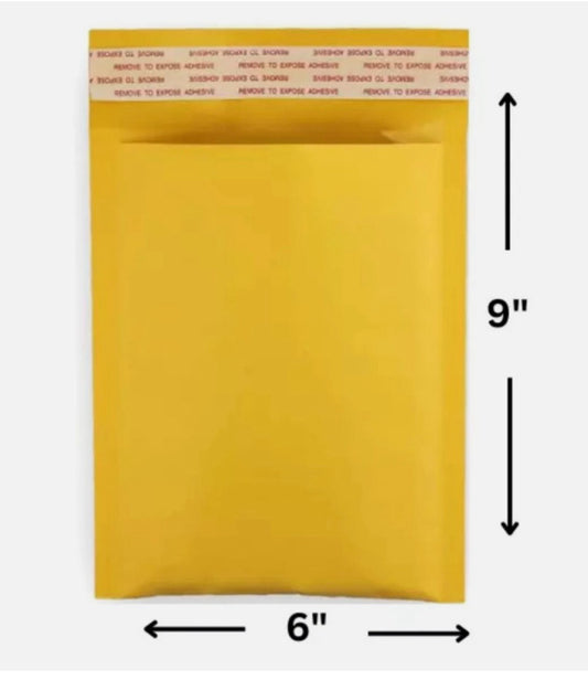 10 Kraft Bubble Mailers Padded Envelopes Self-Seal Shipping Bags