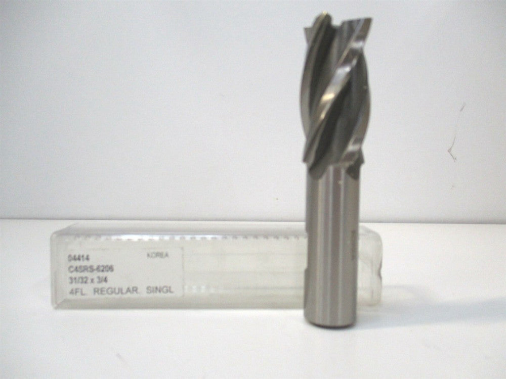 YG-1 (04414) 31/32 x 1-7/8" x 3/4" x 4-1/8" OAL HSS RH Finishing Square End Mill