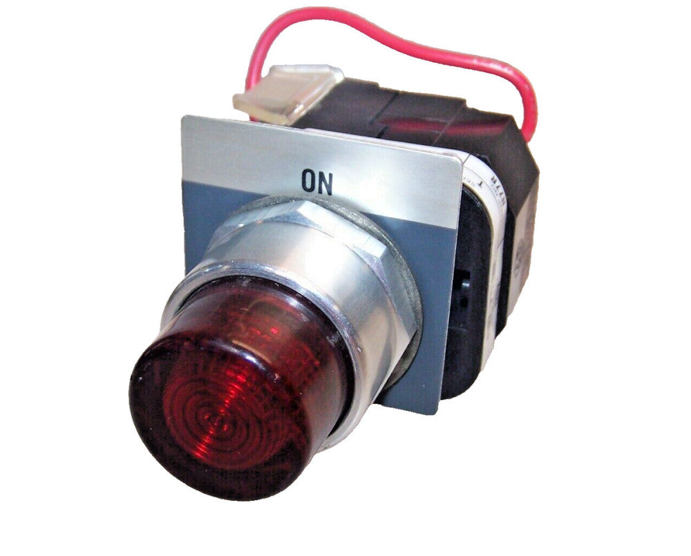 ALLEN BRADLEY RED PUSH TO TEST ILLUMINATED PUSH BUTTON 120 VAC  800T-PTL16R