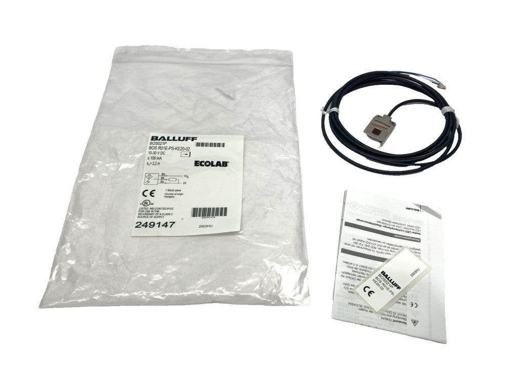 Balluff BOS021P Cubical Through-Beam Photoelectric Sensor BOS R01E-PS-KE20-02