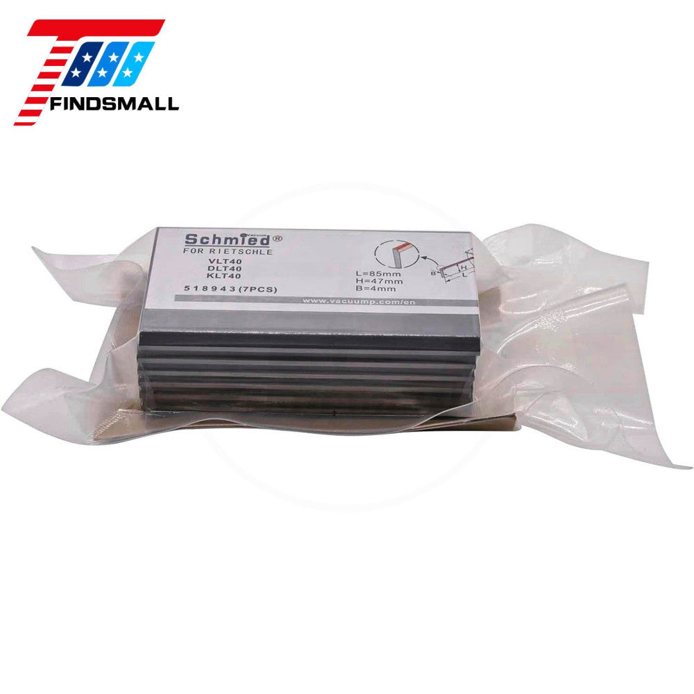7pcs Carbon Vanes 518943 for Rietschle DLT/KLT/VLT40 TR40/41DV VTN40/41 KTN DTN