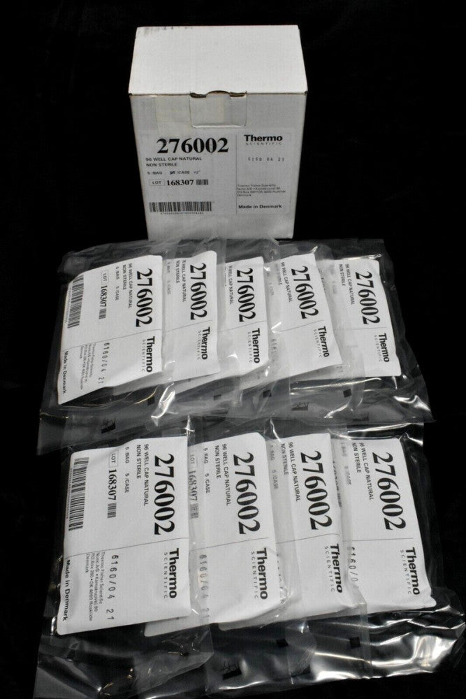 Thermo Scientific 276002 Natural 96-Well Cap Mats Non-Sterile (9 Packs of 5) 45