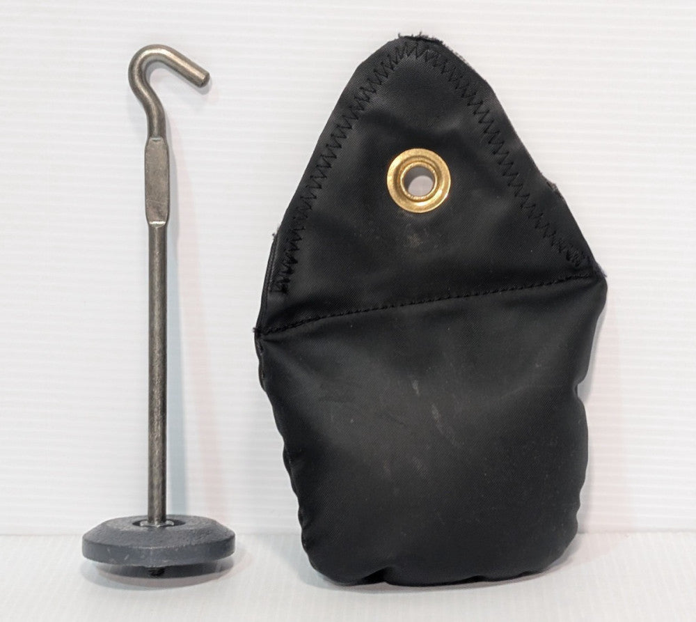 OSI Cat. No. 351 5 LB Black Weight Bag with Metal Hook for Medical Use, as Shown