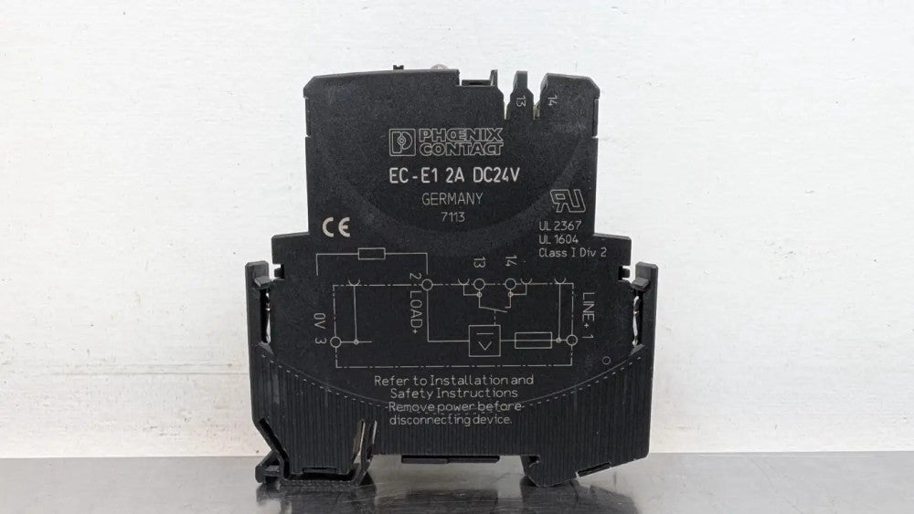Phoenix Contact EC-E1 Electronic Circuit Breaker 1 Pole 24VDC 2A