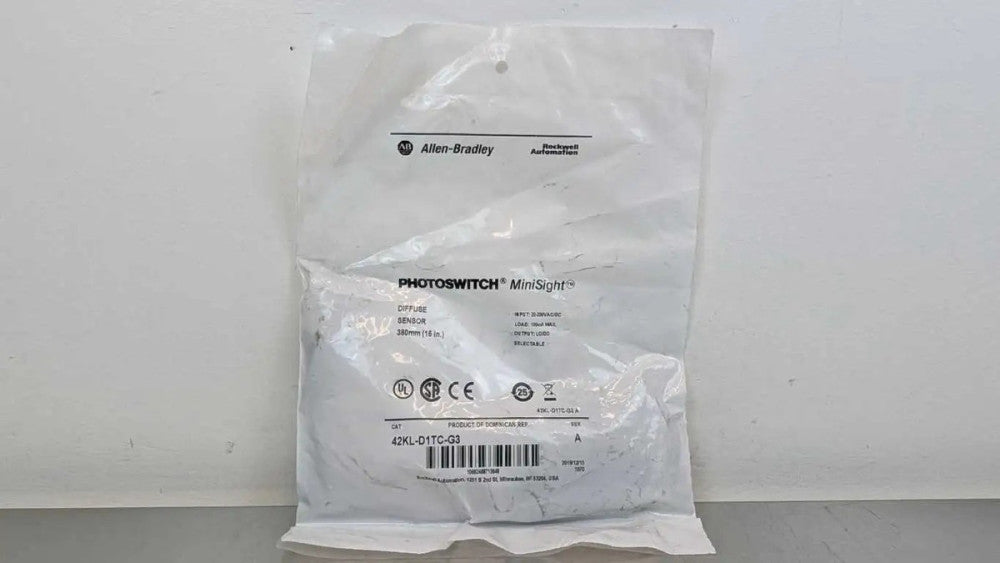 Allen-Bradley 42KL-D1TC-G3 Diffuse Sensor MiniSight Ser A 380mm 15" 22-250VAC/DC
