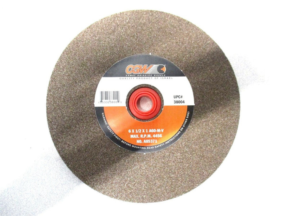 CGW (38004) 6 x 1/2 x 1 60 Grit 4456 RPM Aluminum Oxide Bench Grinding Wheel