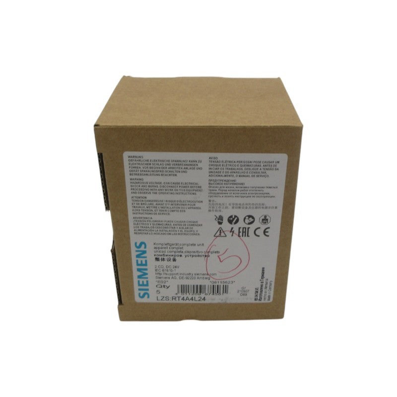 SIEMENS LZS:RT4A4L24 24VDC (PKG OF 5) NSMP