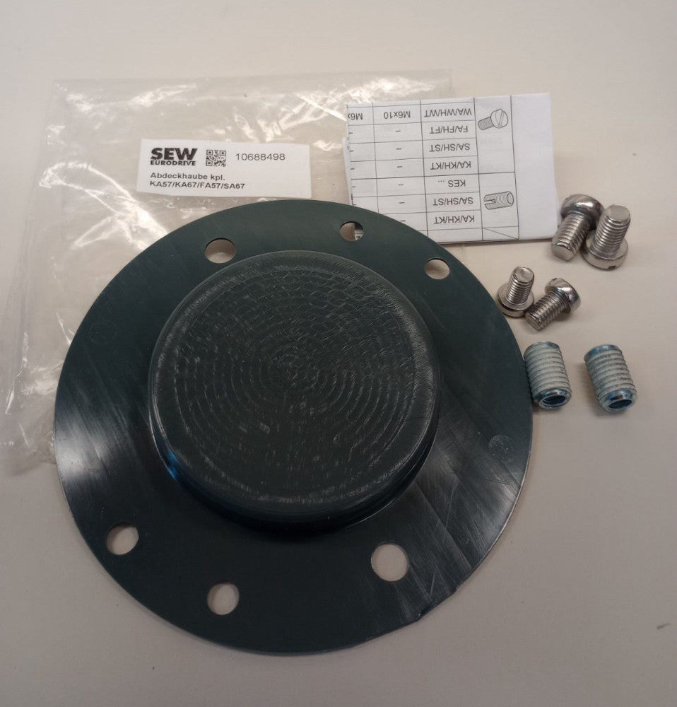 SEW Eurodrive 10688498 Flat Plastic Cover Kit 10687645 84.7mm ID x 146mm OD