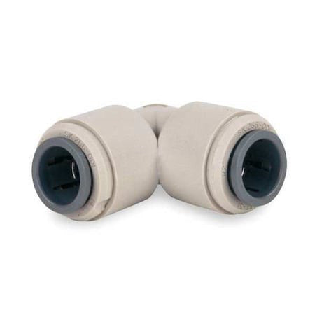 John Guest Pi-0312-S Union Elbow, 3/8 In Tube Size, Acetal, Gray, 10 Pk