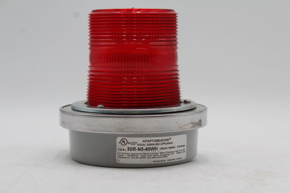 Edwards 50R-N5-40WH Red Signaling Light