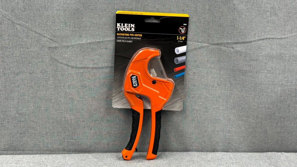 Klein Tools 50063 Ratcheting PVC Pipe Cutter, 1 1/4" - Free Shipping
