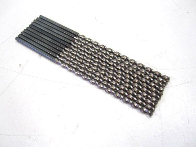 Guhring 0.100" x 2-1/2" x 4" OAL 2-Flute Right Hand Drill Bits - Lot of 10