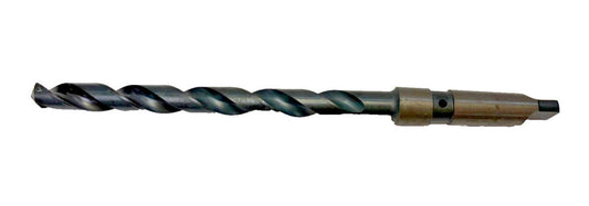 #3 MORSE TAPER SHANK DRILL BIT, SPIRAL 2 FLUTE, OAL 12-7/8"