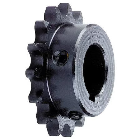 Tsubaki 41B18f-5/8 Single Strand Sprocket, Fixed, 41 Chain Size, 5/8 Bore Dia.,