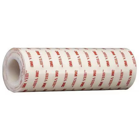 3M 4950 Double-Sided Foam Tape, 6 In W, 1 Yd L, 1/32 In, Acrylic Foam,