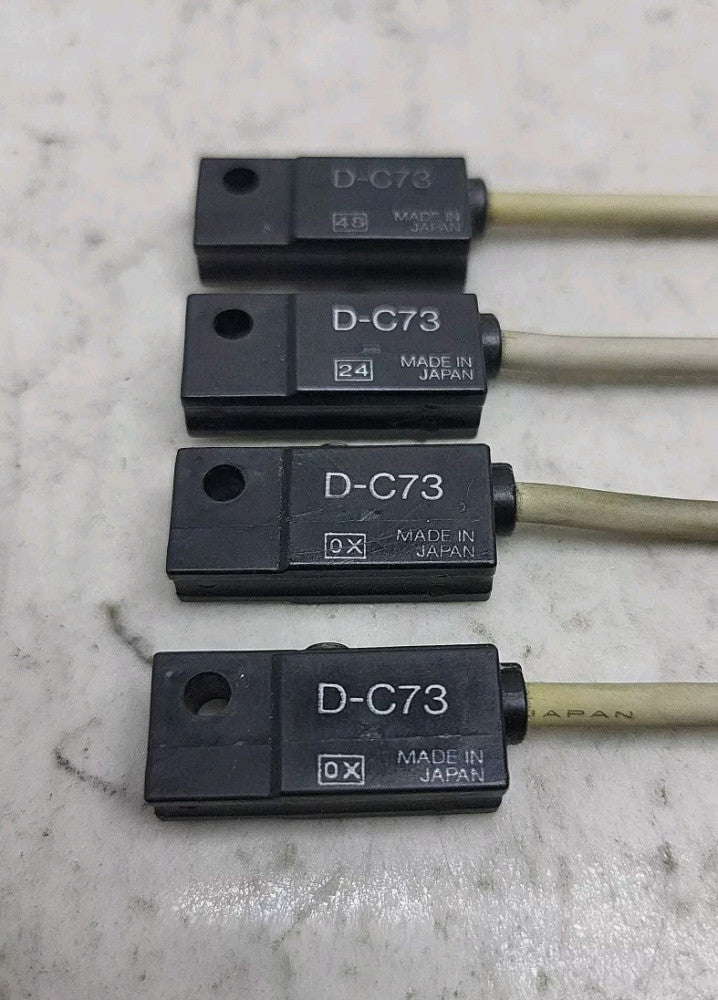 4 Pack Smc D-C73 Magnetic Reed Sensor Used Short Cables See Pictures