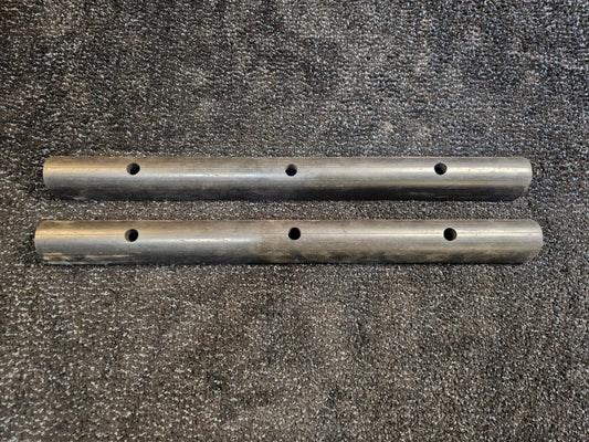 (QTY 2) Rubber Loading Dock Bumper 24 Inch L x 2 inch Width, Black