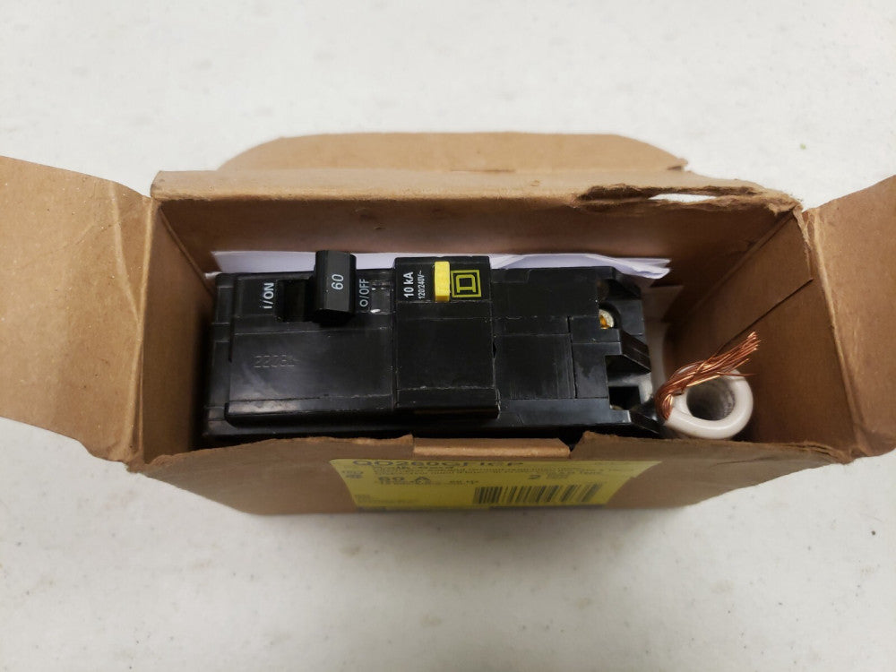 1 NEW Square D QO260GFI 240V 60A Mini Circuit Breaker NOS QO260GFICP