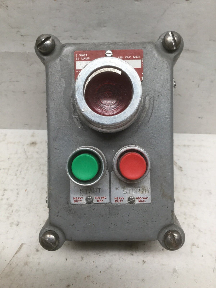 Hubbell Killark FXCS-0A15 SEAL-X Series Factory Sealed Control Stations