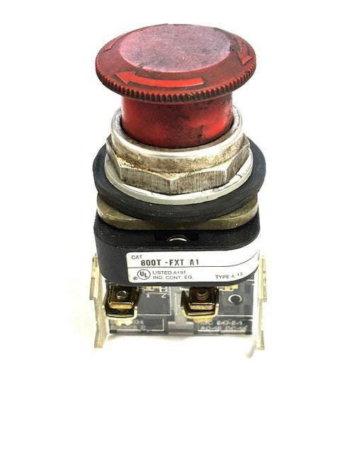 ALLEN-BRADLEY 800T-FXT A1 RED PUSH BUTTON TYPE 4.13