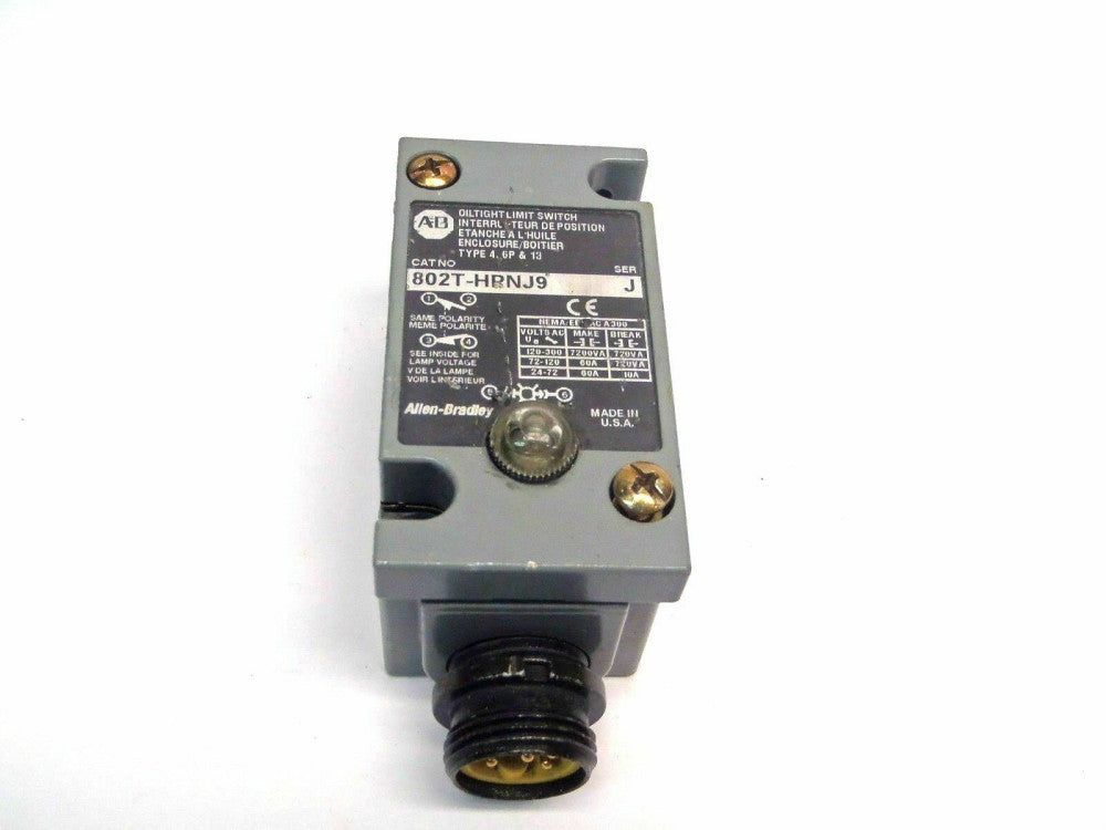 Allen Bradley 802T-HPNJ9 Series J Type 4,6P,13  Oil-Tight Limit Switch 