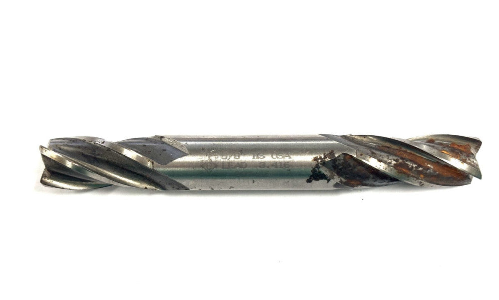 CLEVELAND 5/8" DOUBLE ENDED MILL HS 1-3/4" LOC 4-3/4" OAL 5/8" SHANK DIA. 4 FLT
