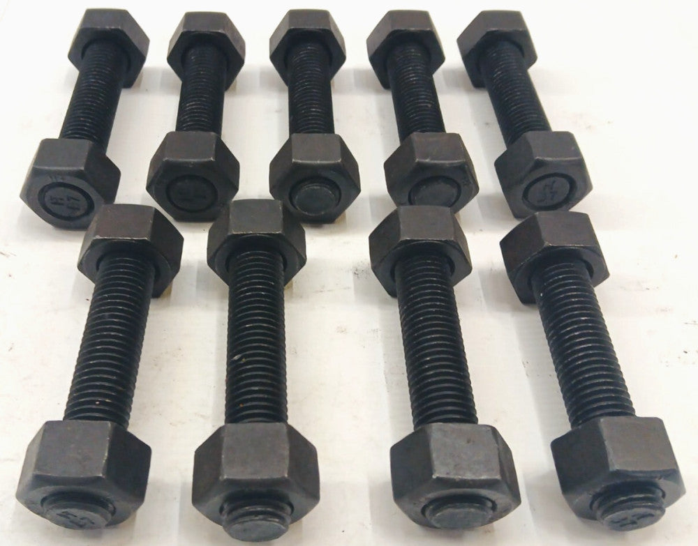 THREADED ROD 3/4-10 X 4-1/4 GRADE B7 W/3/4 NUT GRADE 2H  LOT OF 9