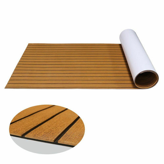 106'' X 35'' EVA Foam Boat Teak Sheet Carpet Pad Marine Decking Flooring Mat 6mm