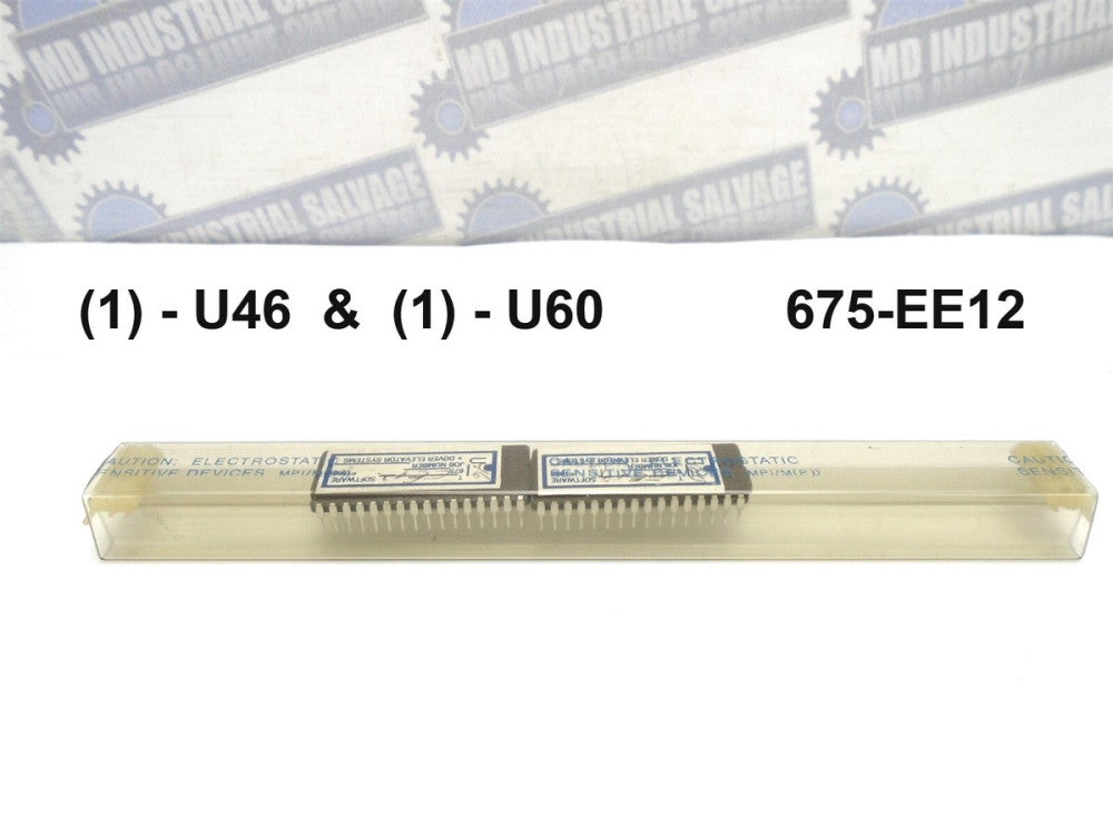 (2 Pc) DOVER ThyssenKrupp - 1/U46 1/U60 - 675-EE12 SOFTWARE CHIP MICROPROCESSOR 
