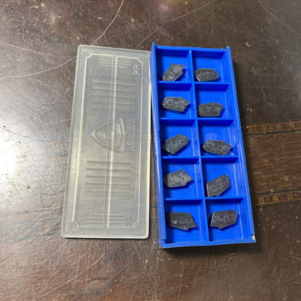 GTN- 3 PC240 New Package of 10 Korloy Tungsten Carbide Inserts (E42)