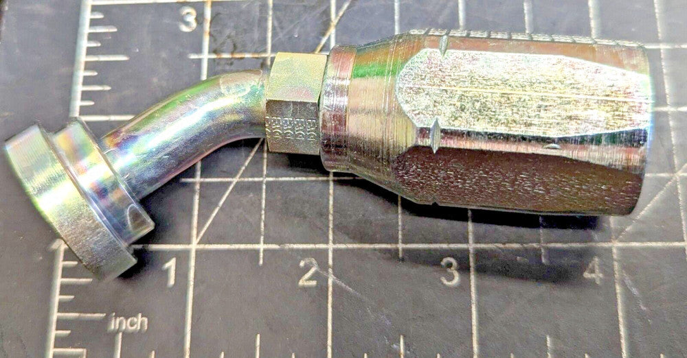 ½” Hose To ½” Code 61 Split Flange 45° Elbow Reusable, Field Installable [A8S1]