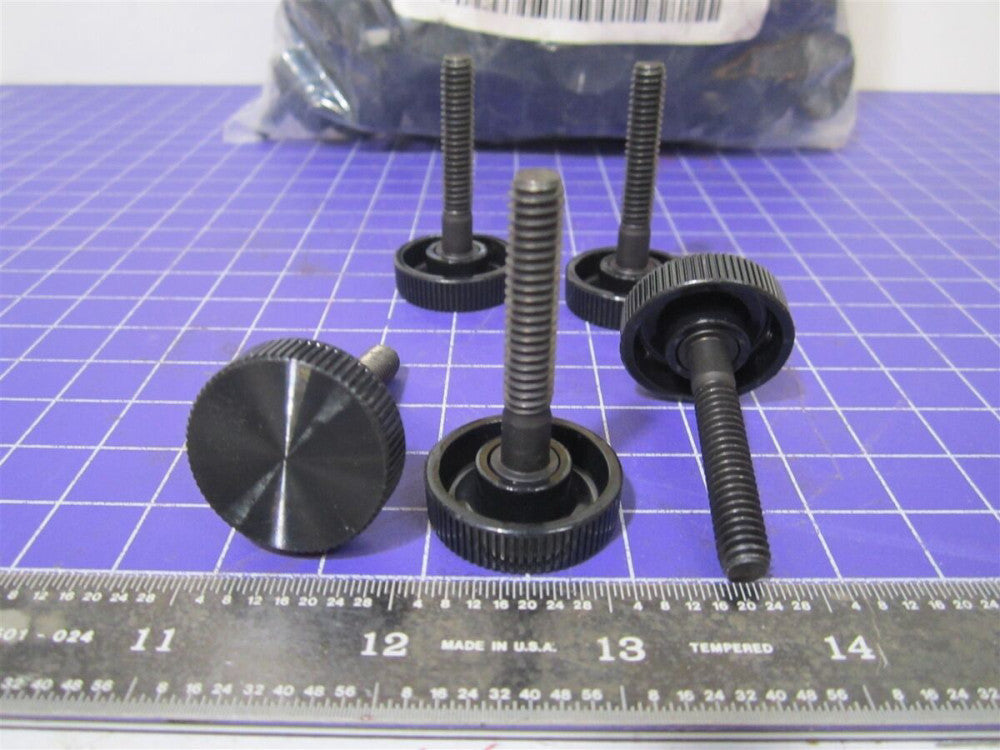 Shear-Loc (904B-2520-1.50A) 1/4-20 Plastic Knurled Head Steel Thumb Screws 100Pc