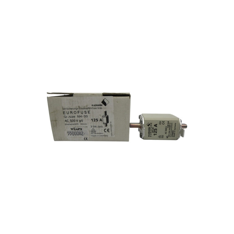 M.SCHNEIDER NH-00 500VAC 125A (PKG OF 3) NSMP