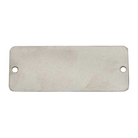 C.H. Hanson 43111 Blank Tag, Stainless Steel, 5/8 In H X 2 1/2 In W, Silver,