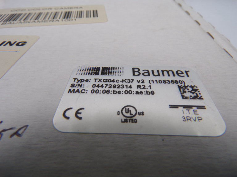 BAUMER ELECTRIC TXG04C-K37 V2 CAMERA NEW