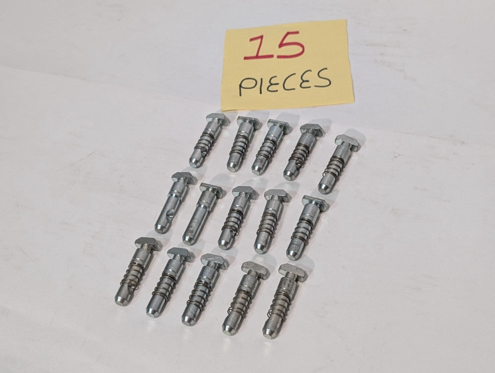 Lot of 15 Universal Screws w/ Springs, 10mmx50mm/2" length, pre-owned, as shown