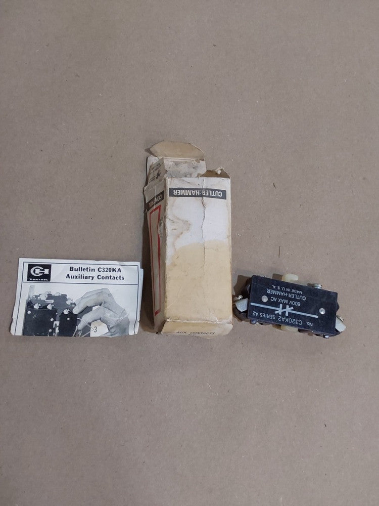 NEW IN BOX Cutler Hammer C320-KA2 Eaton Auxillary Contact C320KA2