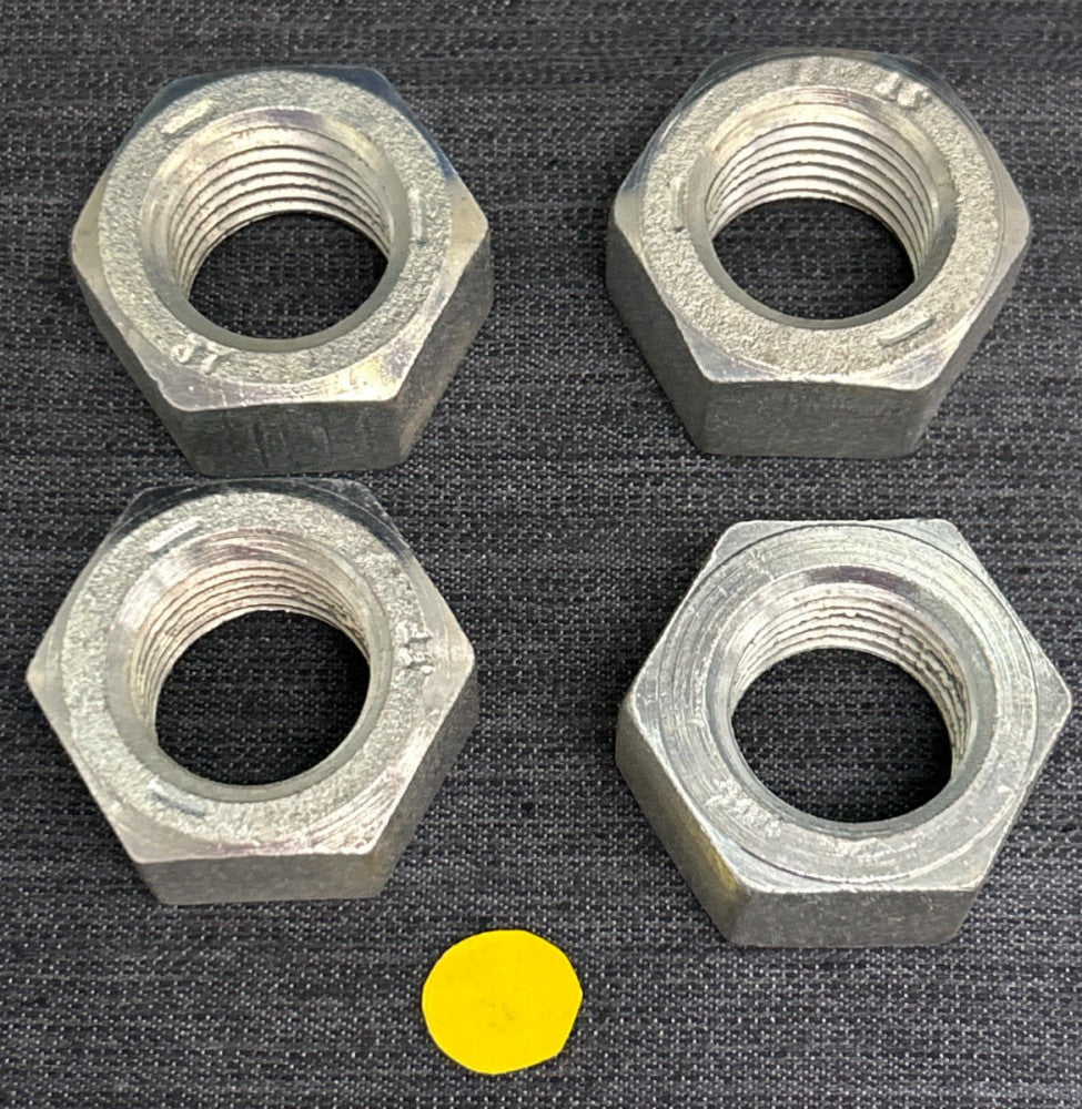 GRADE 5 ZINC PLATED RIGHT HAND HEX NUT  1-1/4" - 7  LOT OF 4