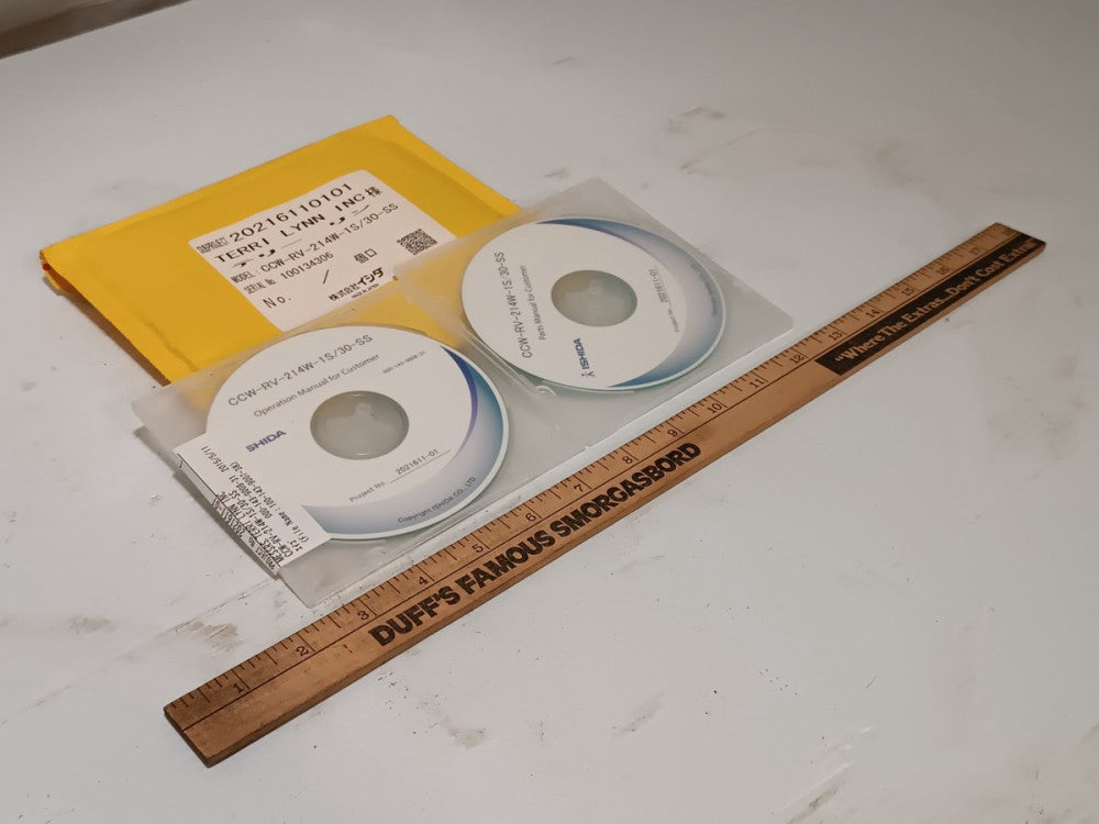 Ishida CCW-RV-214W-1S/30-SS Combo Weigher Operation Manual, 2 CD set NOS