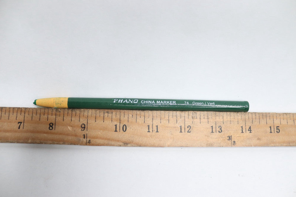 Dixon Phano China Markers Paper Wrapped Pencils Green/Vert No.74 
