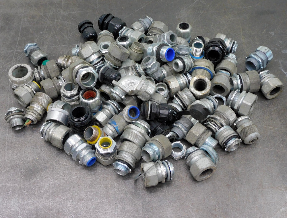 Nylon& Stainless Steel LiquidTite Conduit Connectors EMT Mixed Lot 13.4 lbs