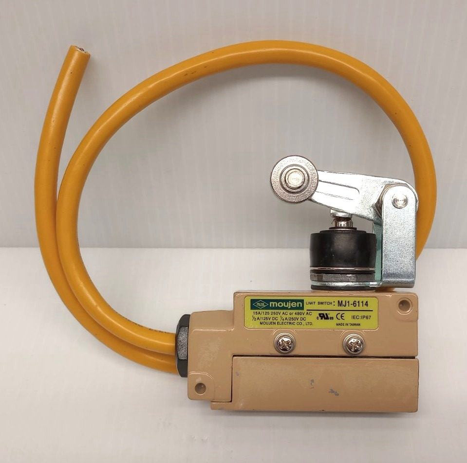 Moujen MJ1-6114 Used Limit Switch Top Roller 15A 250V AC