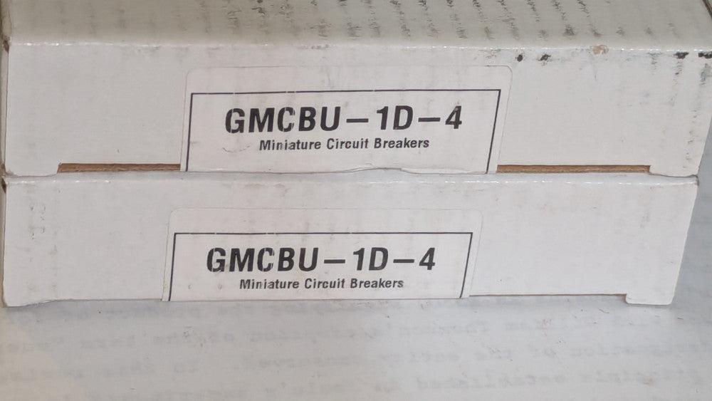 (1) Automation Direct GMCBU-1D-4 Gladiator Miniature Circuit Breaker 4A 1 Pole