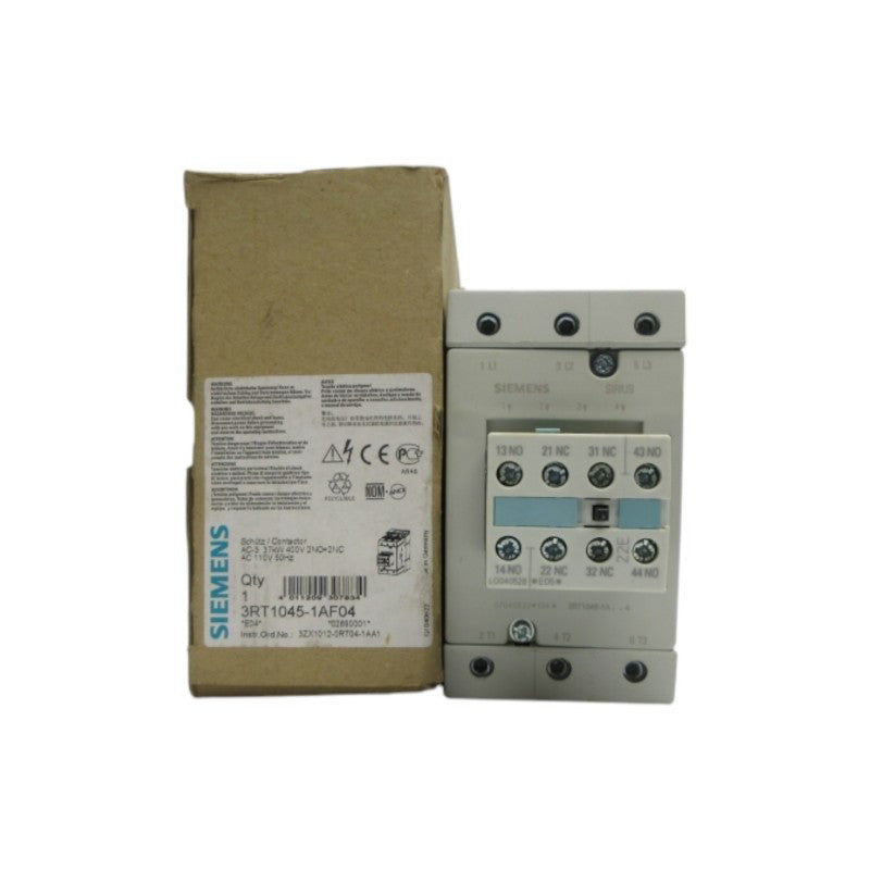 SIEMENS 3RT1045-1AF04 110VAC NSMP