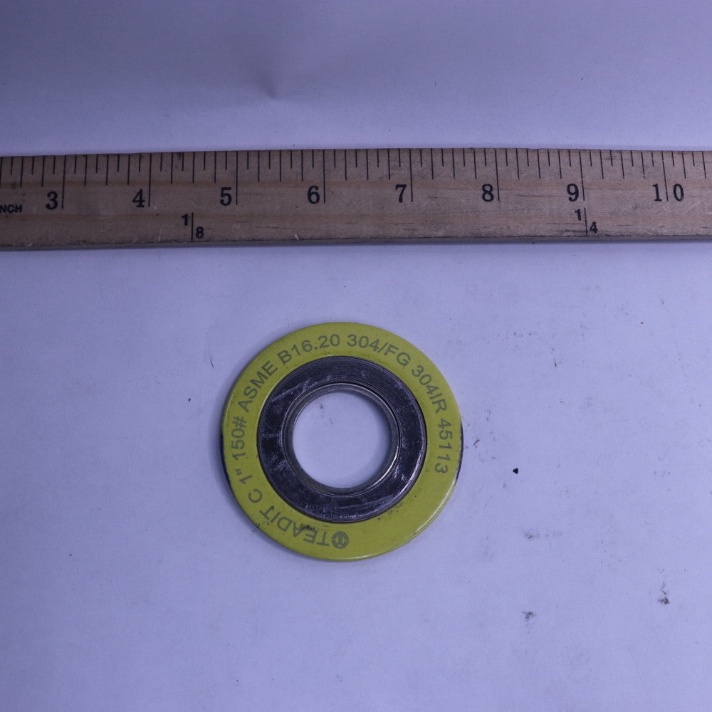 Teadit Spiral Wound Gasket 304 Inner 304/GRAF Windin 913M x 1" SW304G.1.150IR