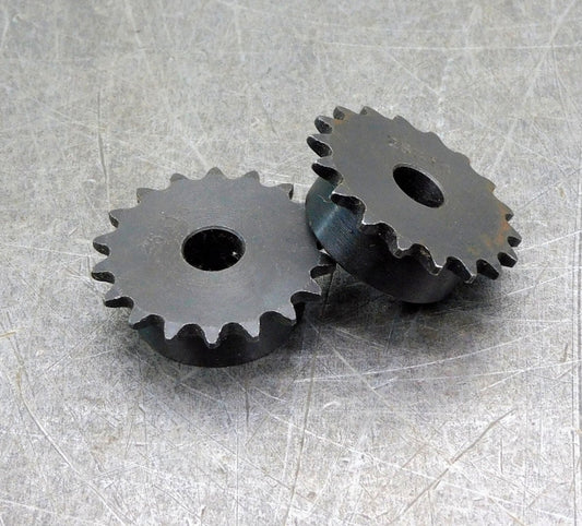 25B18HF Sprocket 3/8" bore 18 Teeth RC25 RC 25 Gear Lot of Two (2)