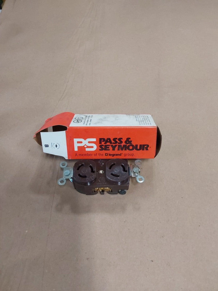 Pass & Seymour 4550 Brown Spec Grade 250V  15A Duplex Receptacle 